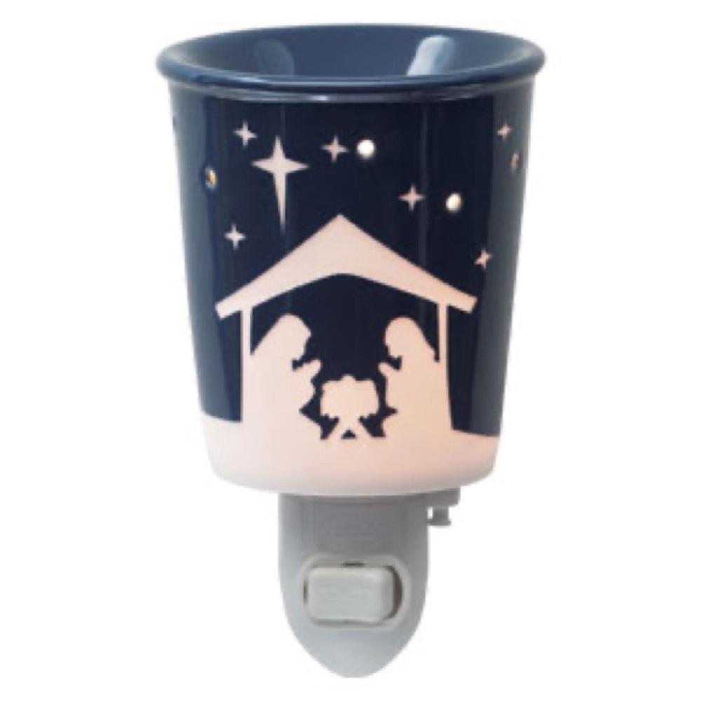 Scentsy Silent Night Nightlight Plugin Warmer Nativity Scene Open Box Tested